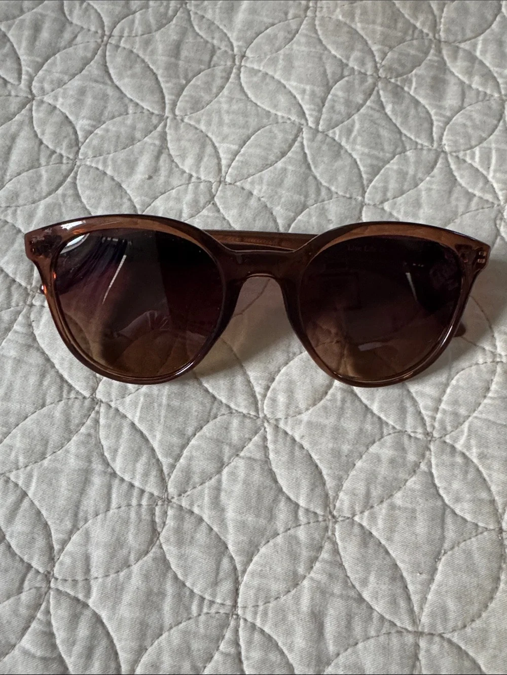 Sundry Brown Round Women's Sunglasses